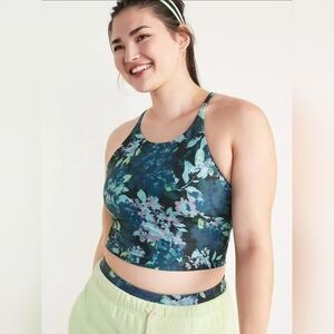 Old Navy Light Support PowerSoft Longline Sports Bra Sz 2x NWT